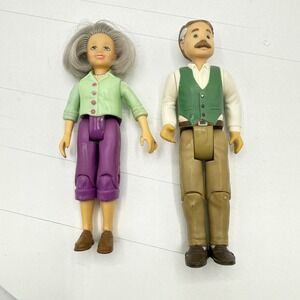 Fisher-Price Loving Family Grandparents Grandfather & Grandmother Doll Figures